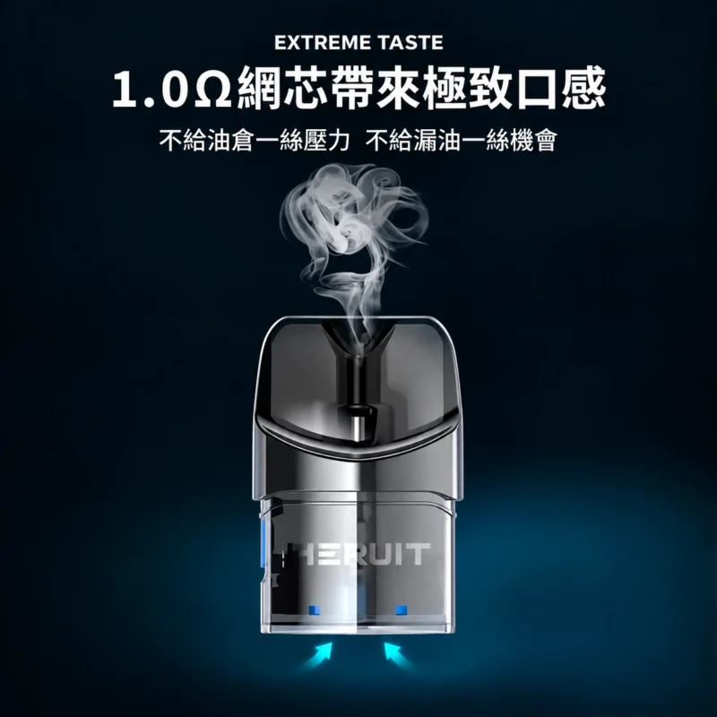 EEQUIT X 二代注油主機專用空倉 3入組 | 2ml大容量 1.0Ω鋼芯升級陶瓷 頂部防漏注油 食品級PCTG 台灣現貨